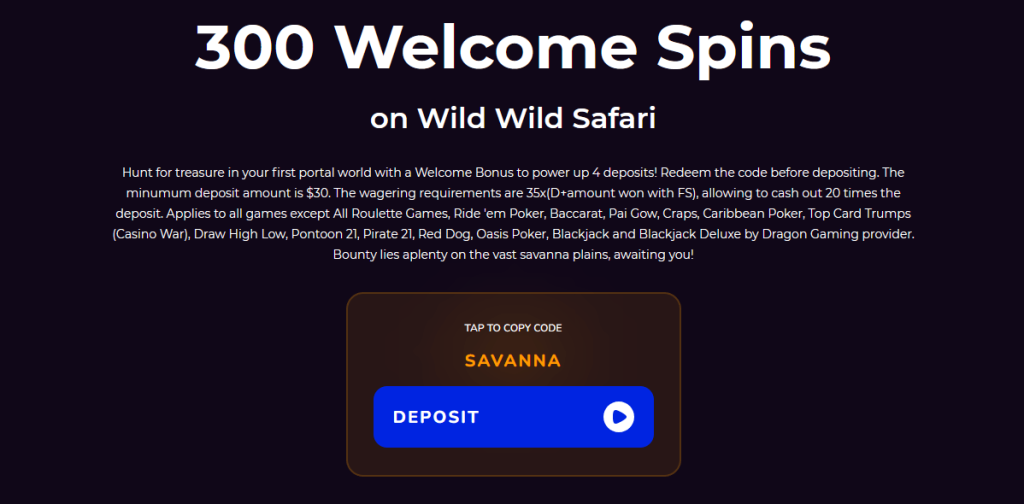 welcome bonus of winport casino