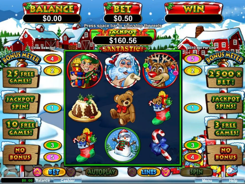 Enjoy Jolly Wins with Santastic Slot 2
