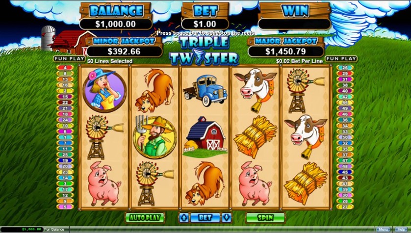 Spin for Tornado Wins with Triple Twister Slot 2